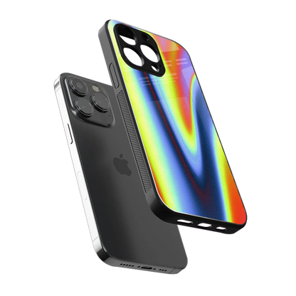 Luminous Aura sleek iphone 13 pro cover with tempered glass back and TPU edges