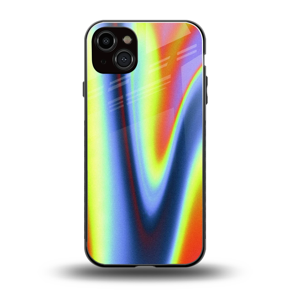 Luminous Aura back phone cover | glass case for iphone 15 plus