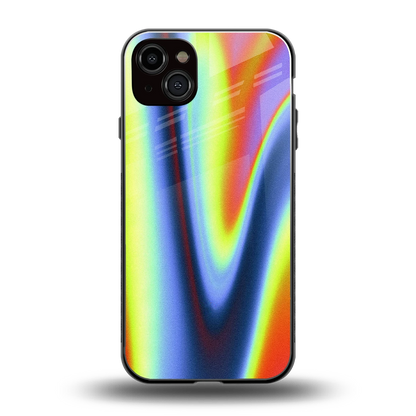 Luminous Aura back phone cover | glass case for iphone 15 plus