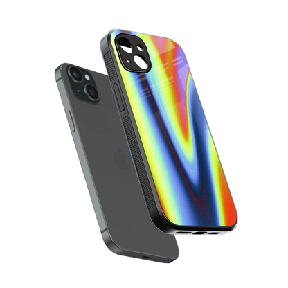 Luminous Aura sleek iphone 15 plus cover with tempered glass back and TPU edges