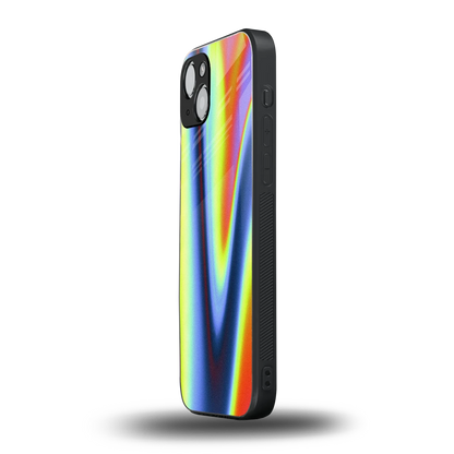 Luminous Aura iphone 15 plus mobile cover | shockproof glass phone case