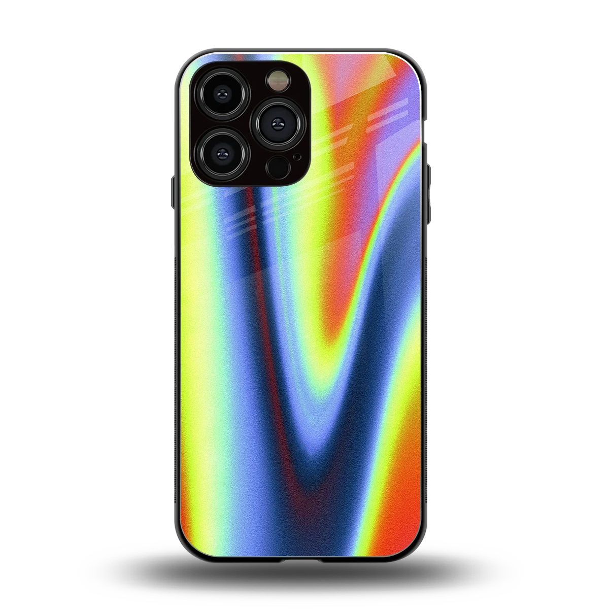 Luminous Aura back phone cover | glass case for iphone 15 pro max