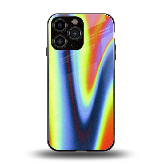 Luminous Aura back phone cover | glass case for iphone 15 pro max