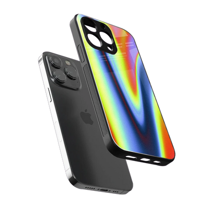 Luminous Aura sleek iphone 15 pro max cover with tempered glass back and TPU edges