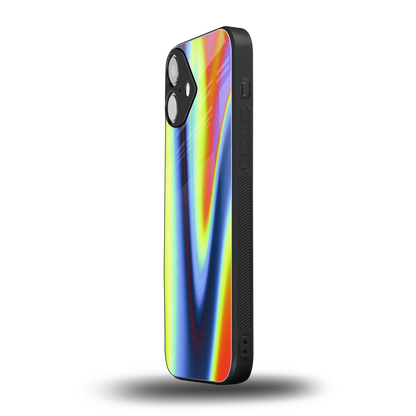 Luminous Aura iphone 16 plus mobile cover | shockproof glass phone case