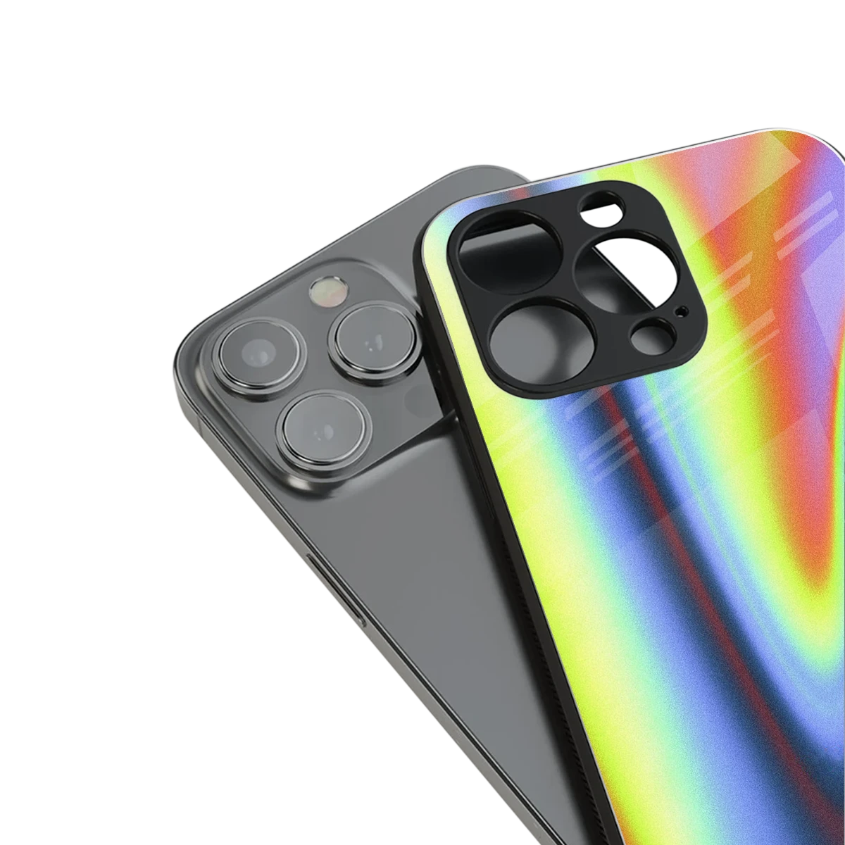 Luminous Aura stylish phone case for iphone 15 plus | glossy glass and slim fit