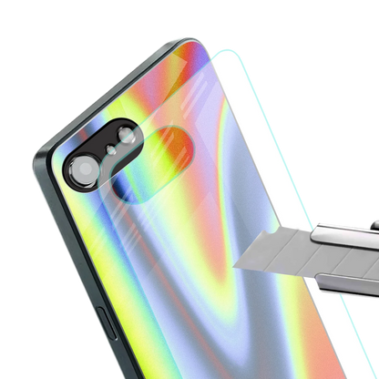 Luminous Aura stylish phone case for iphone 16e | glossy glass and slim fit