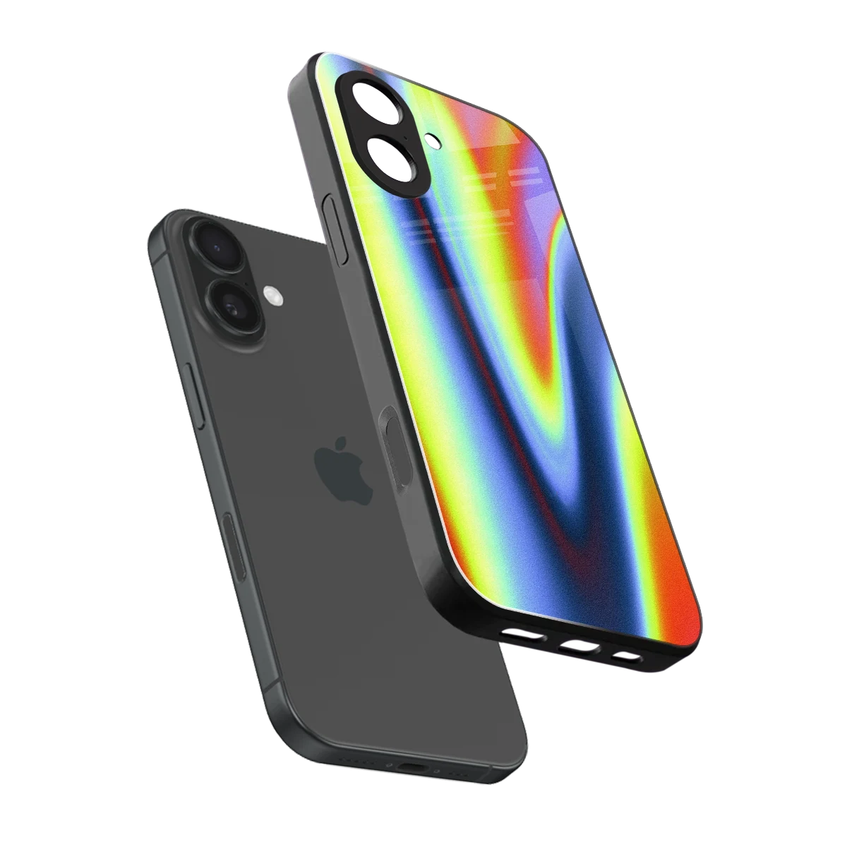 Luminous Aura sleek iphone 17 cover with tempered glass back and TPU edges
