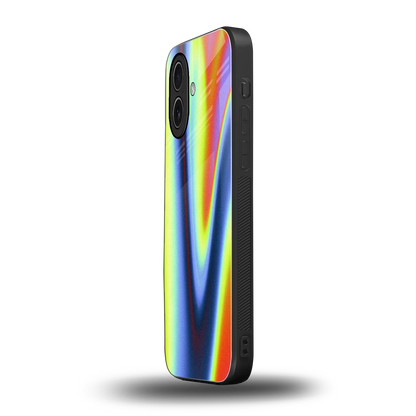 Luminous Aura iphone 17 mobile cover | shockproof glass phone case