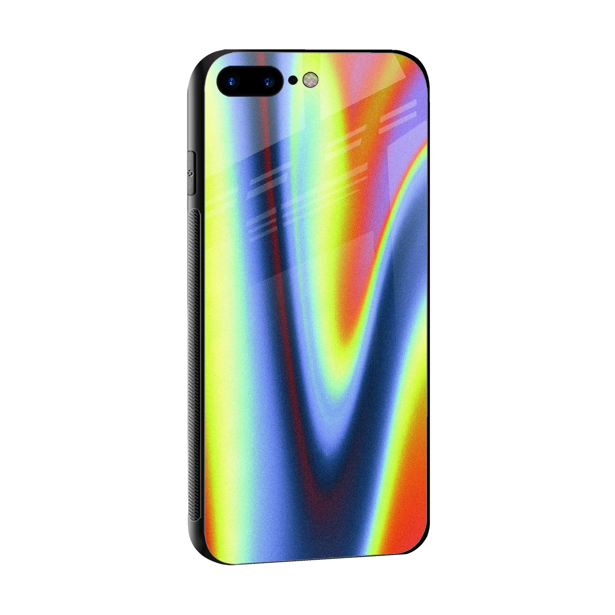 Luminous Aura sleek iphone 8 plus cover with tempered glass back and TPU edges