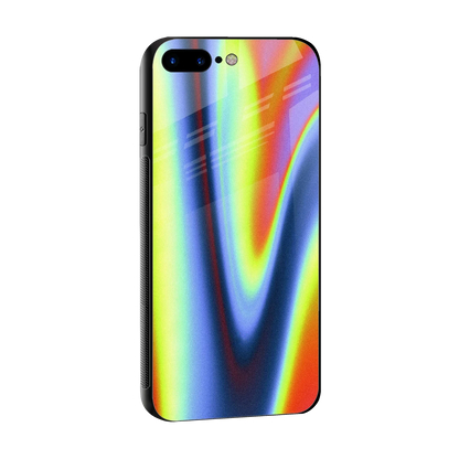 Luminous Aura sleek iphone 8 plus cover with tempered glass back and TPU edges