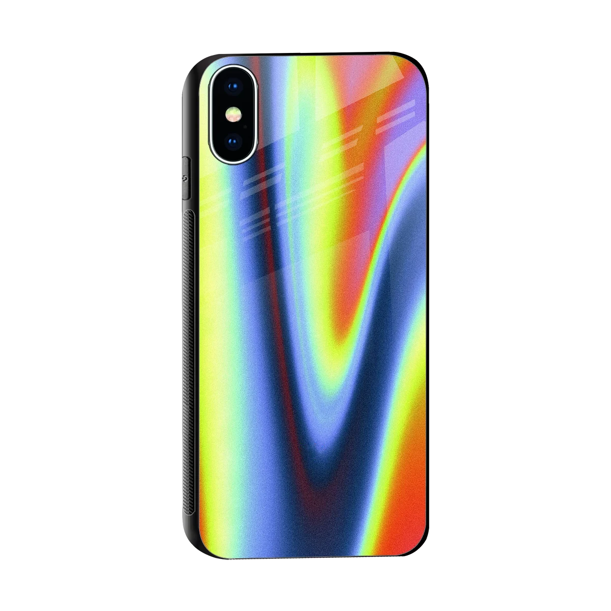 Luminous Aura sleek iphone x cover with tempered glass back and TPU edges