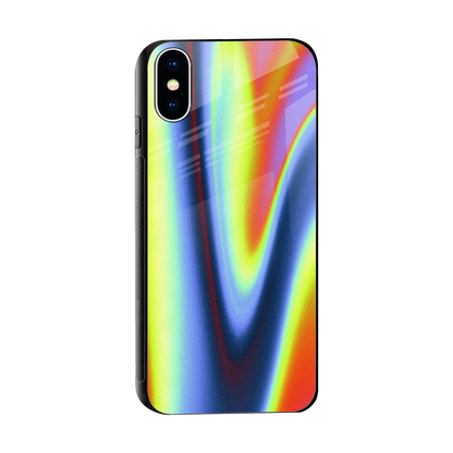 Luminous Aura sleek iphone x cover with tempered glass back and TPU edges