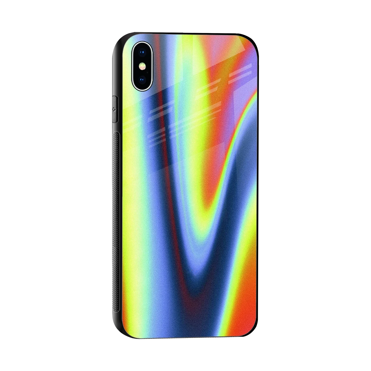 Luminous Aura sleek iphone xs max cover with tempered glass back and TPU edges