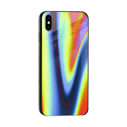 Luminous Aura sleek iphone xs max cover with tempered glass back and TPU edges