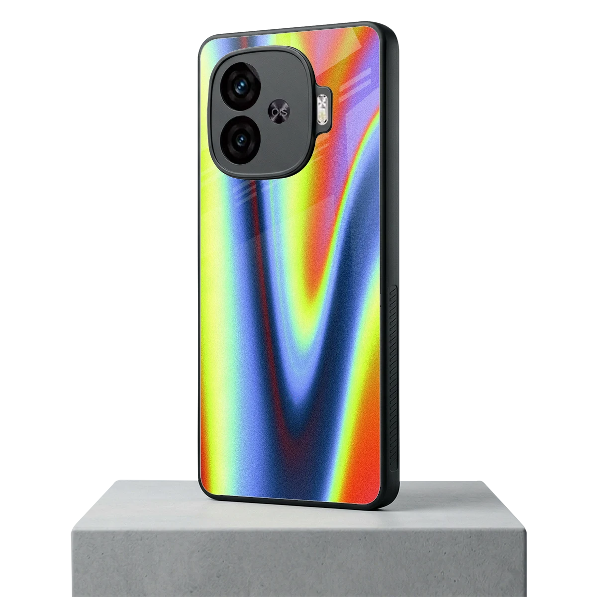 Luminous Aura iqoo neo 10r 5g mobile cover | shockproof glass phone case