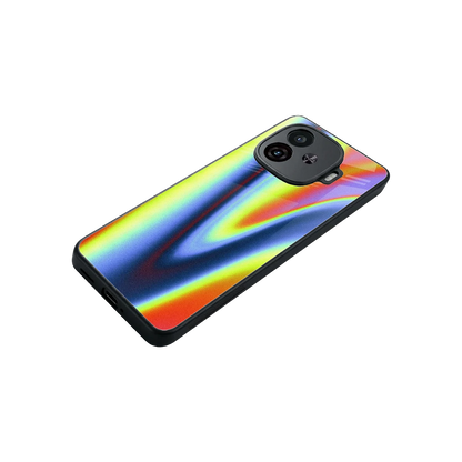 Luminous Aura stylish phone case for iqoo neo 10r 5g | glossy glass and slim fit