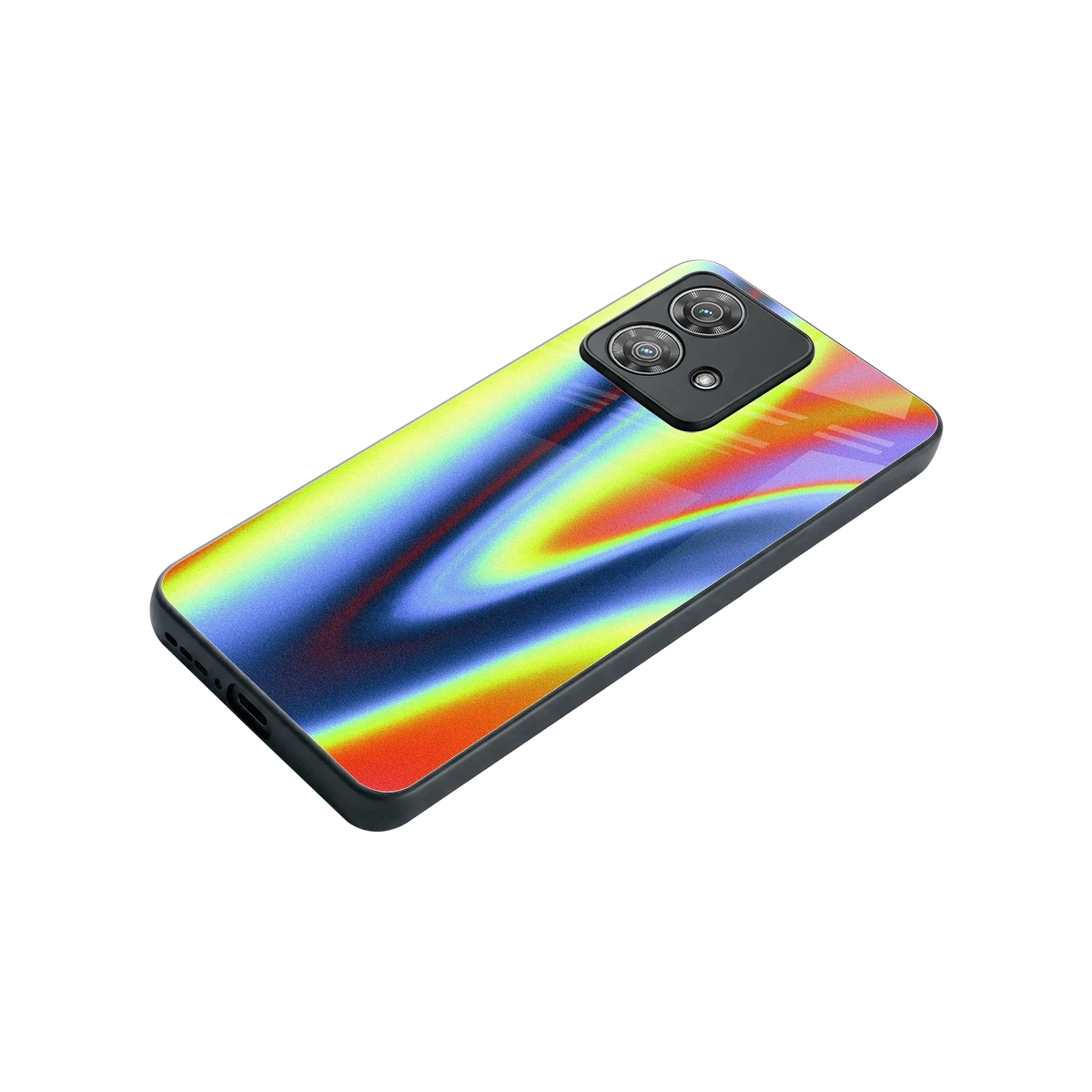 Luminous Aura stylish phone case for motorola edge 40 neo 5g | glossy glass and slim fit