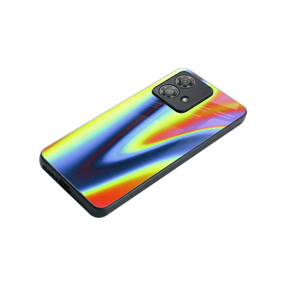 Luminous Aura stylish phone case for motorola edge 40 neo 5g | glossy glass and slim fit