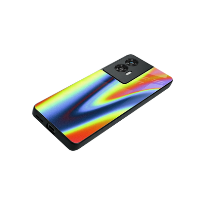 Luminous Aura stylish phone case for motorola edge 50 fusion | glossy glass and slim fit