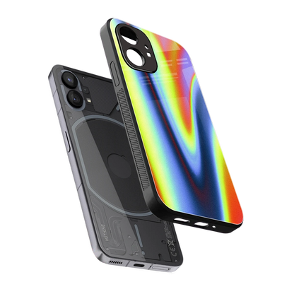 Luminous Aura sleek nothing phone 1 cover with tempered glass back and TPU edges