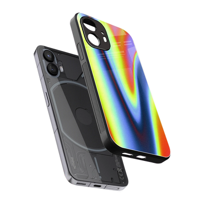Luminous Aura sleek nothing phone 2 cover with tempered glass back and TPU edges