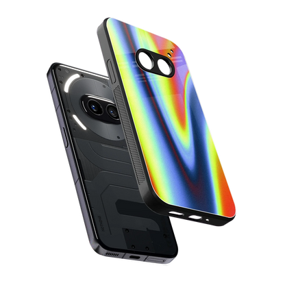 Luminous Aura sleek nothing phone 2a cover with tempered glass back and TPU edges