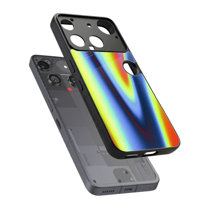 Luminous Aura sleek nothing phone 3 cover with tempered glass back and TPU edges