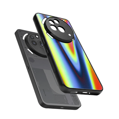 Luminous Aura sleek nothing phone 3a pro cover with tempered glass back and TPU edges