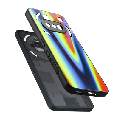 Luminous Aura sleek nothing phone 3a cover with tempered glass back and TPU edges