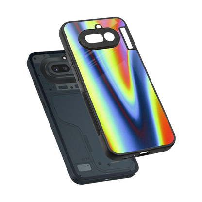 Luminous Aura sleek nothing phone 4a cover with tempered glass back and TPU edges