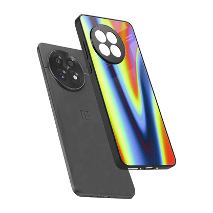 Luminous Aura sleek oneplus 13r cover with tempered glass back and TPU edges