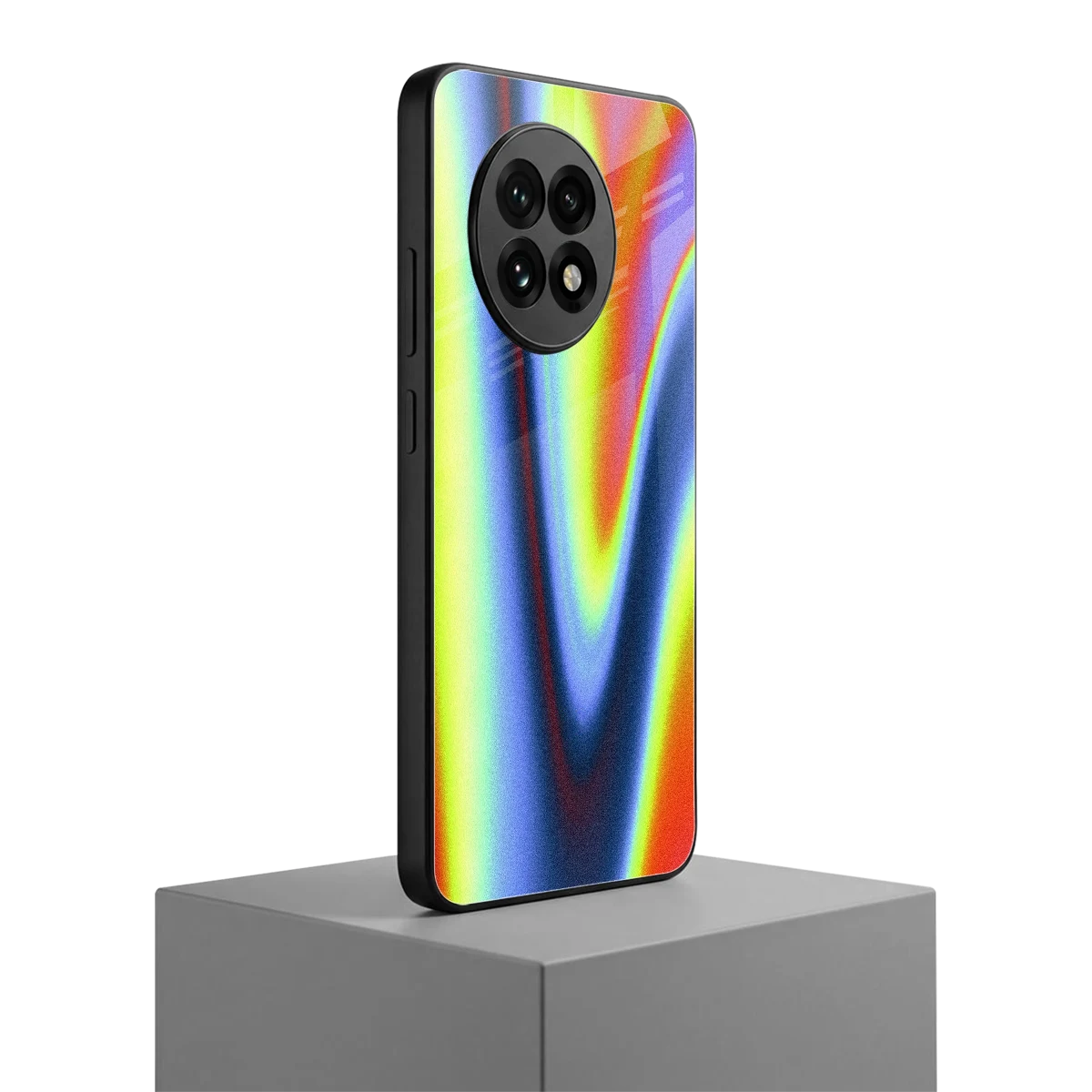 Luminous Aura oneplus 13r mobile cover | shockproof glass phone case