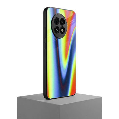 Luminous Aura oneplus 13r mobile cover | shockproof glass phone case