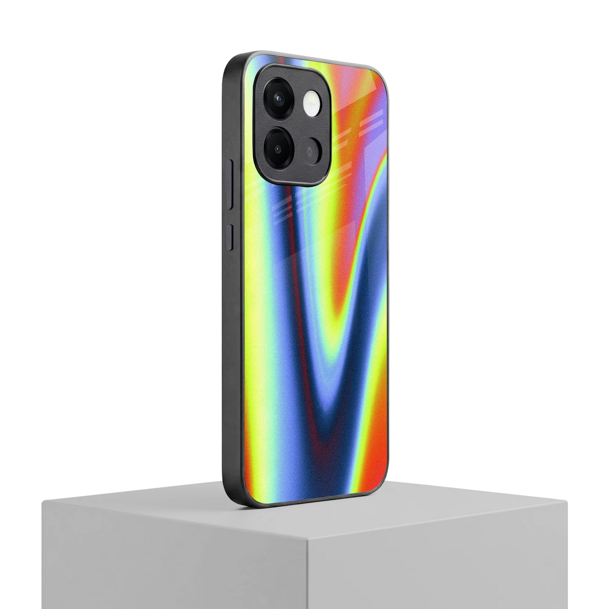 Luminous Aura oneplus 13s mobile cover | shockproof glass phone case