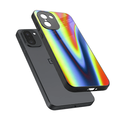 Luminous Aura sleek oneplus 15r cover with tempered glass back and TPU edges