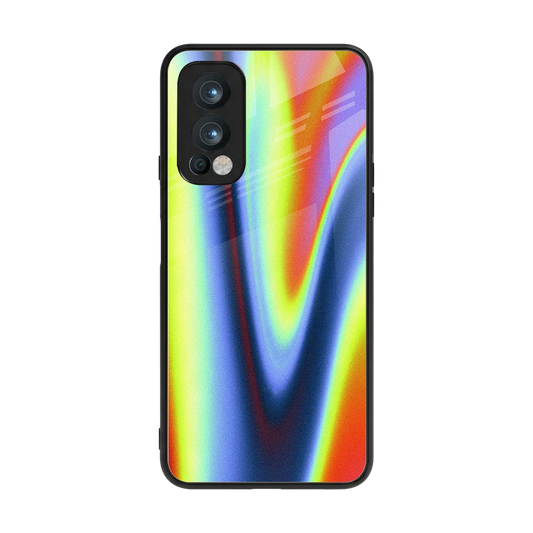 Luminous Aura back phone cover | glass case for oneplus nord 2