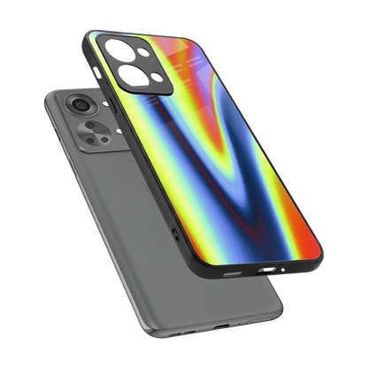 Luminous Aura sleek oneplus nord 2t cover with tempered glass back and TPU edges