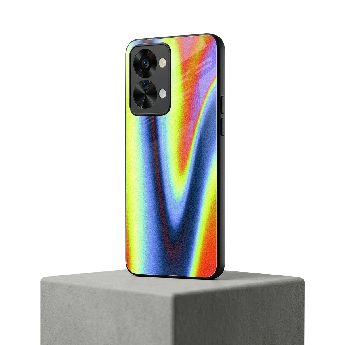 Luminous Aura oneplus nord 2t mobile cover | shockproof glass phone case