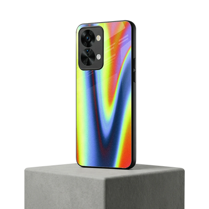 Luminous Aura oneplus nord 2t mobile cover | shockproof glass phone case