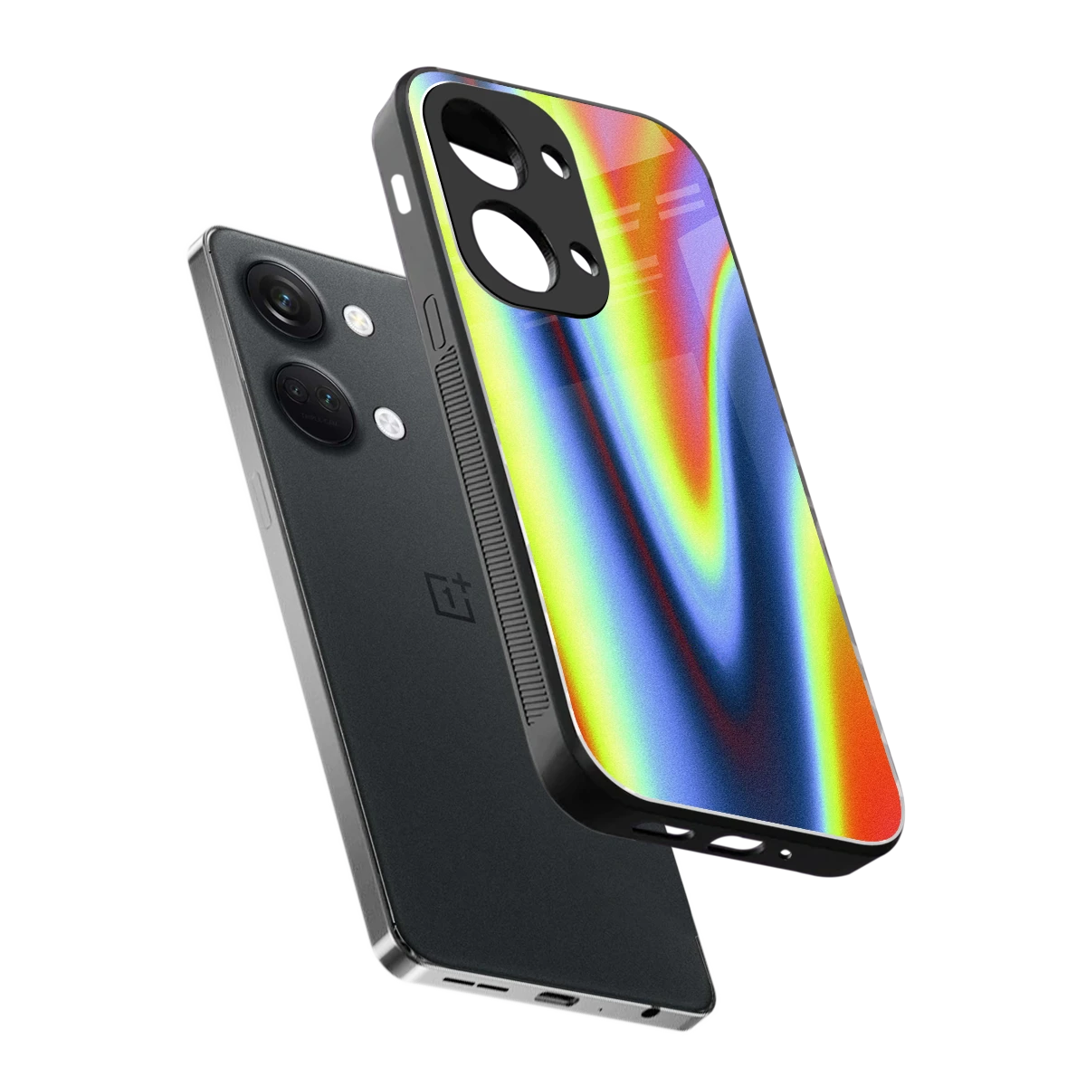 Luminous Aura sleek oneplus nord 3 cover with tempered glass back and TPU edges