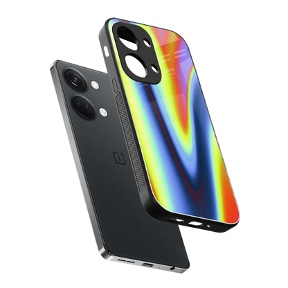 Luminous Aura sleek oneplus nord 3 cover with tempered glass back and TPU edges