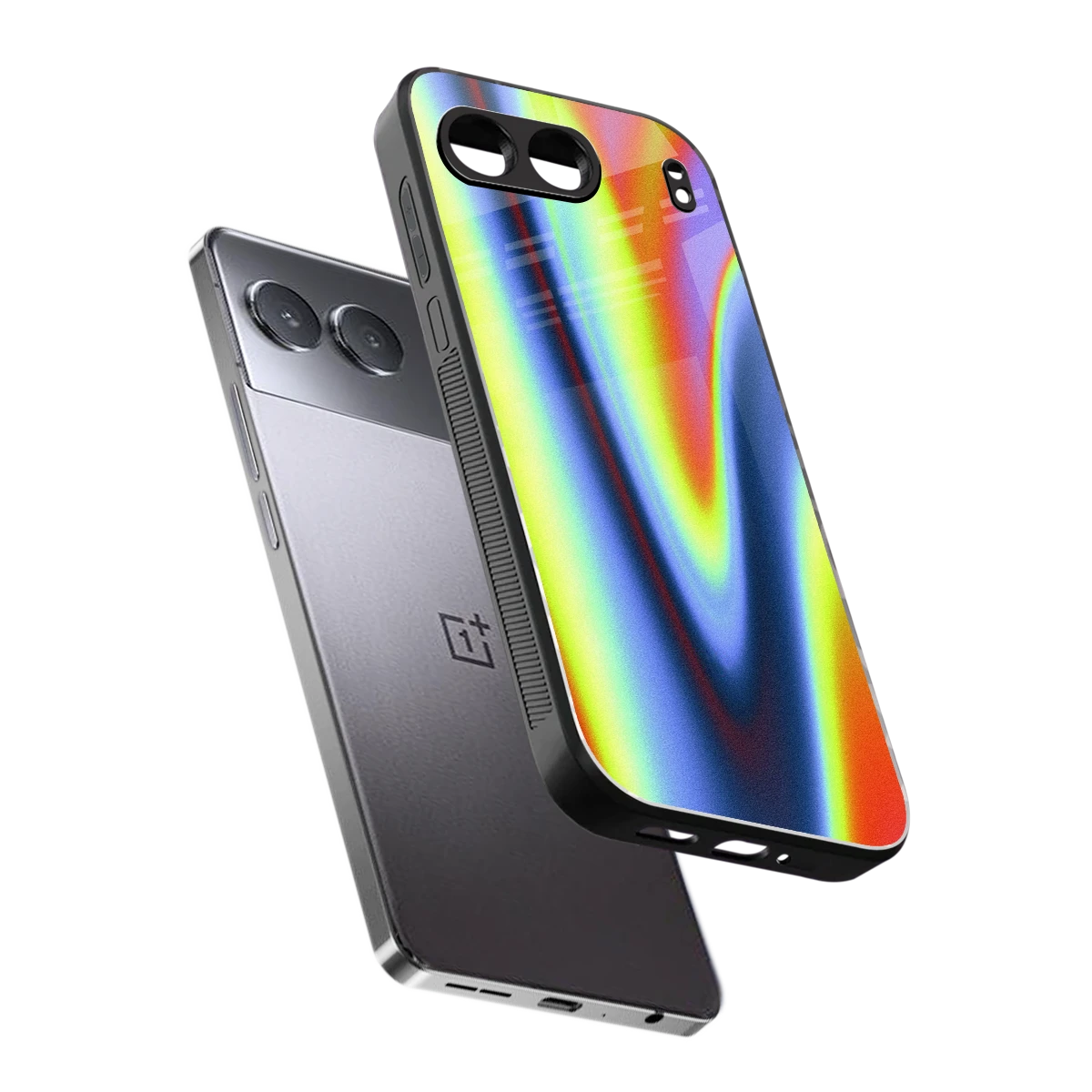 Luminous Aura sleek oneplus nord 4 cover with tempered glass back and TPU edges