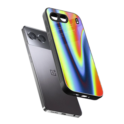 Luminous Aura sleek oneplus nord 4 cover with tempered glass back and TPU edges