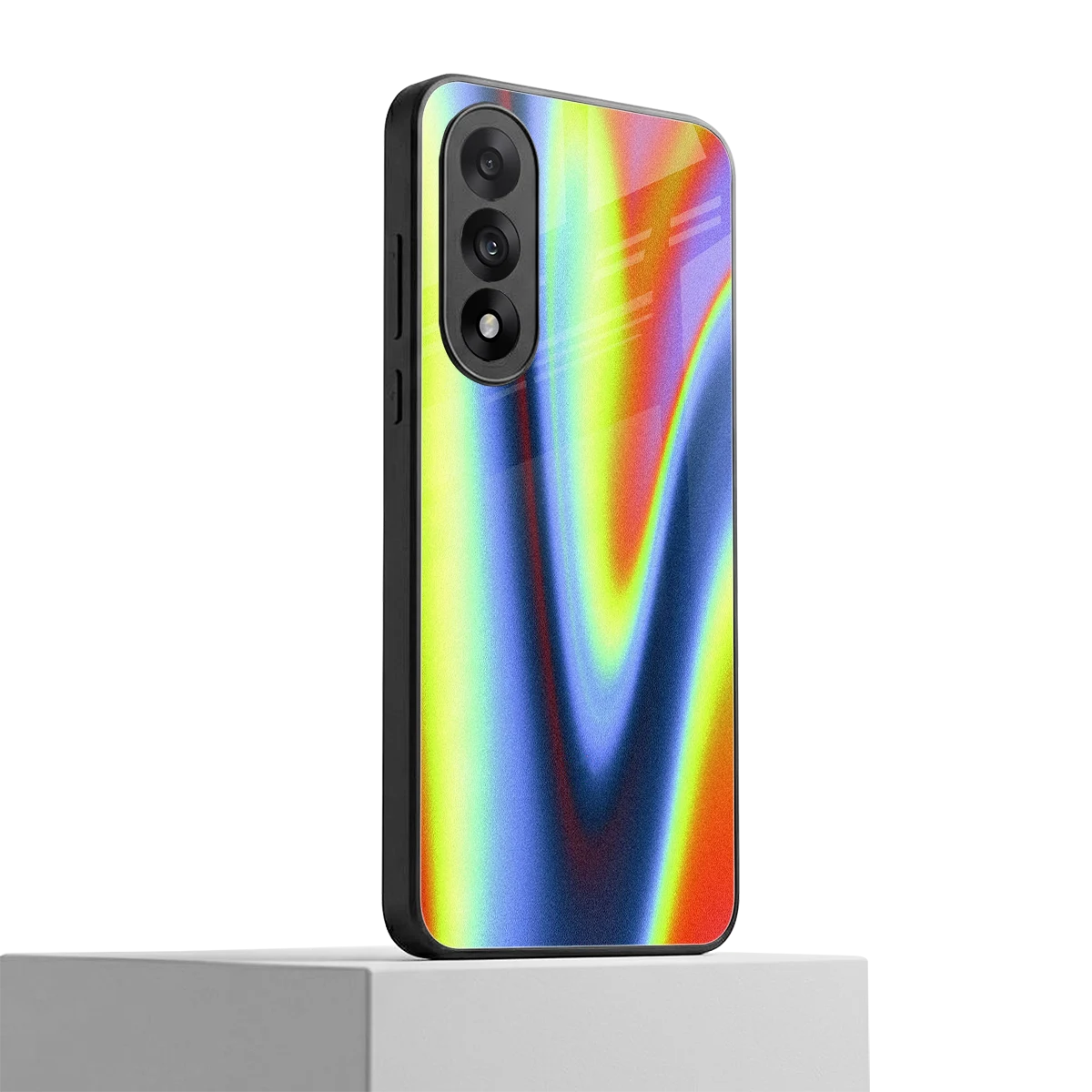 Luminous Aura oneplus nord 5 mobile cover | shockproof glass phone case