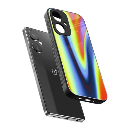 Luminous Aura sleek oneplus nord ce 3 cover with tempered glass back and TPU edges