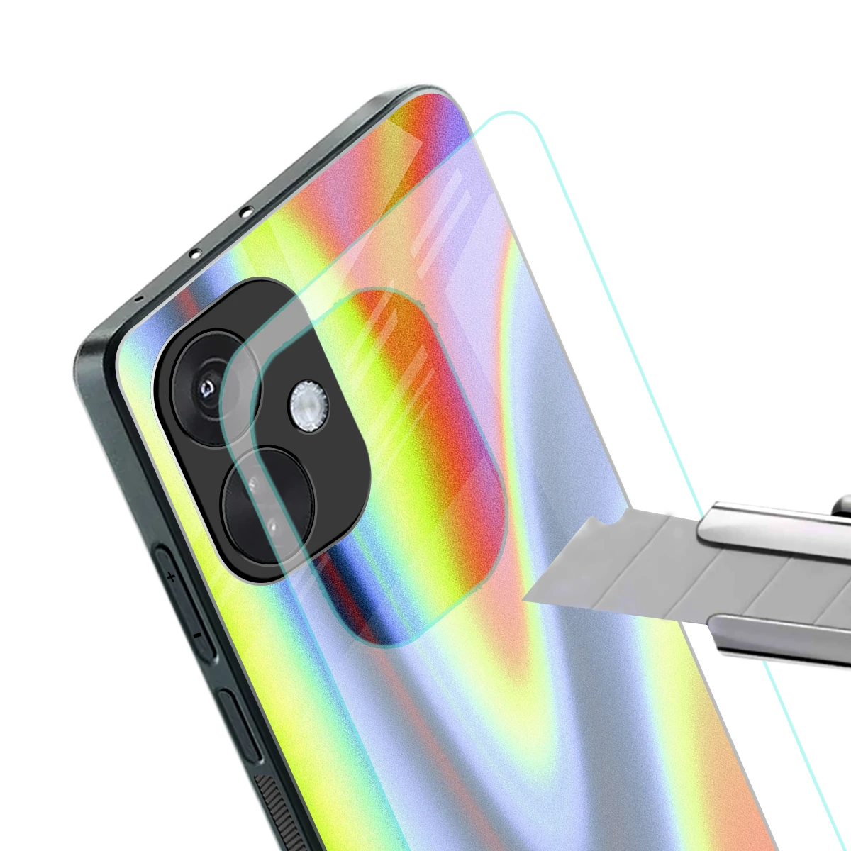 Luminous Aura stylish phone case for oneplus nord ce 3 | glossy glass and slim fit