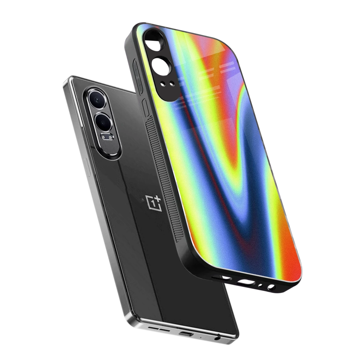Luminous Aura sleek oneplus nord ce 4 lite cover with tempered glass back and TPU edges