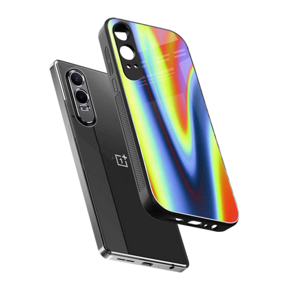 Luminous Aura sleek oneplus nord ce 4 lite cover with tempered glass back and TPU edges