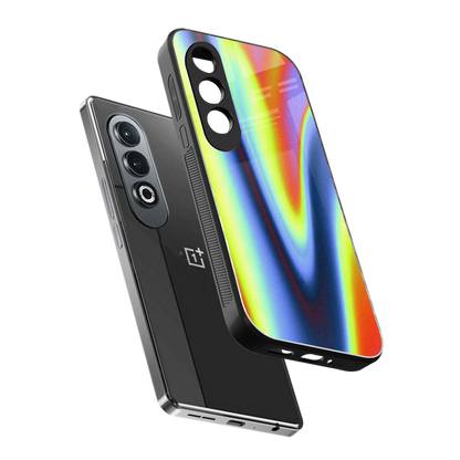 Luminous Aura sleek oneplus nord ce 4 cover with tempered glass back and TPU edges